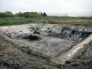 Auf dem Gelände des KZ Gablingen gab es auch ein Löschwasserreservoir