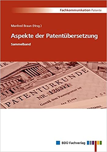 Cover Braun: Aspekte der Patentübersetzung