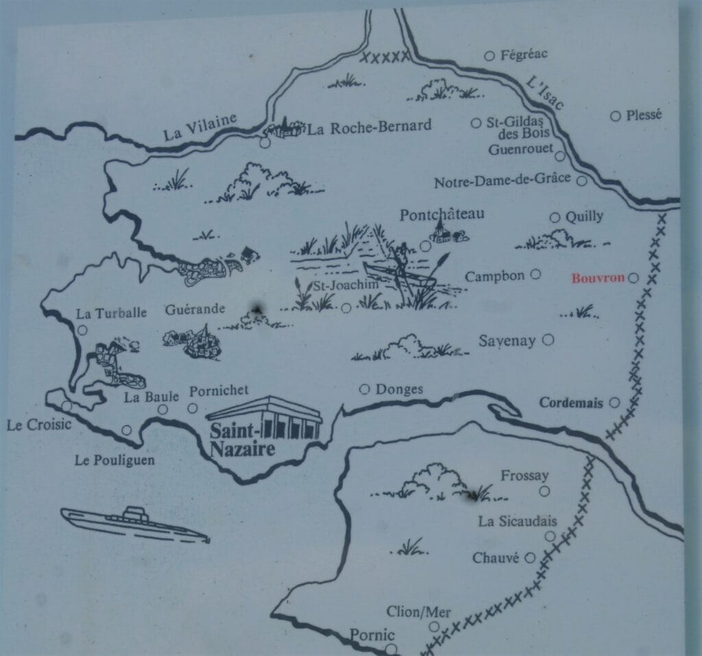 Karte Festung Saint-Nazaire
