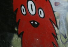 Graffiti roter Teufel